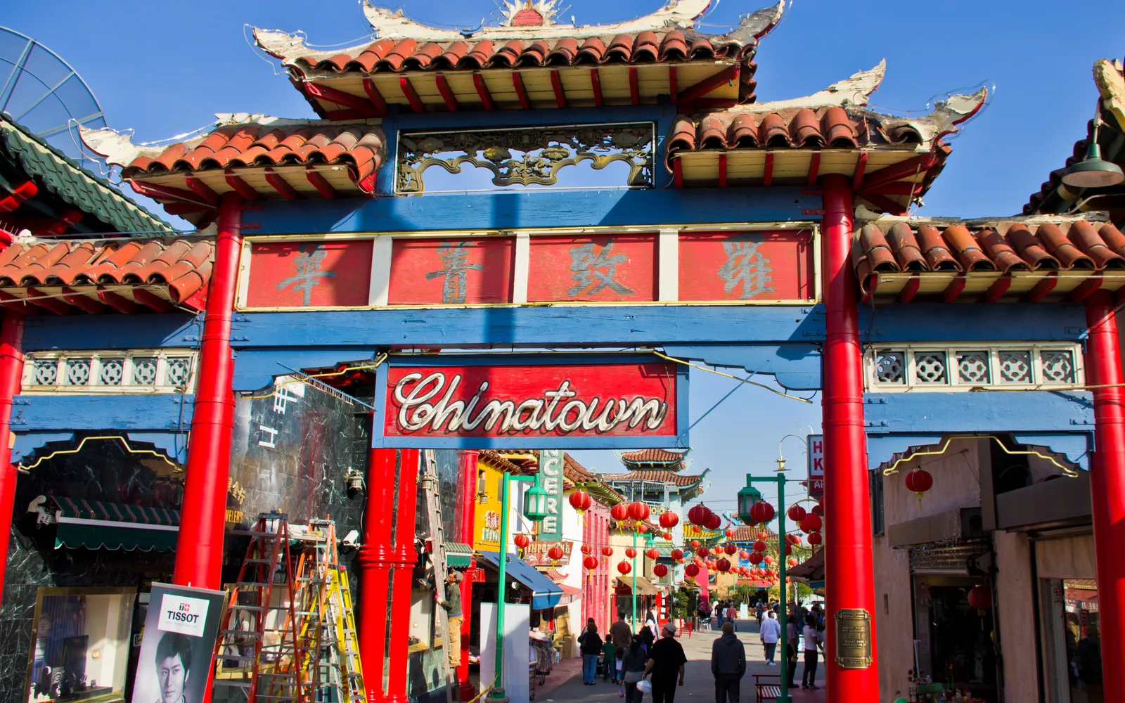 A traditional Chinese architectural gateway decorated with pagoda-style design, representing Alhambra's strong Asian cultural heritage